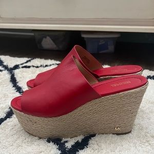 NEW- Michael Kors platform wedges- sz9